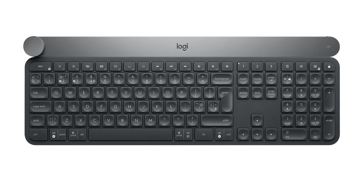 Logitech - Craft Advanced keyboard with creative input dial - Nordic Layout Logitech
