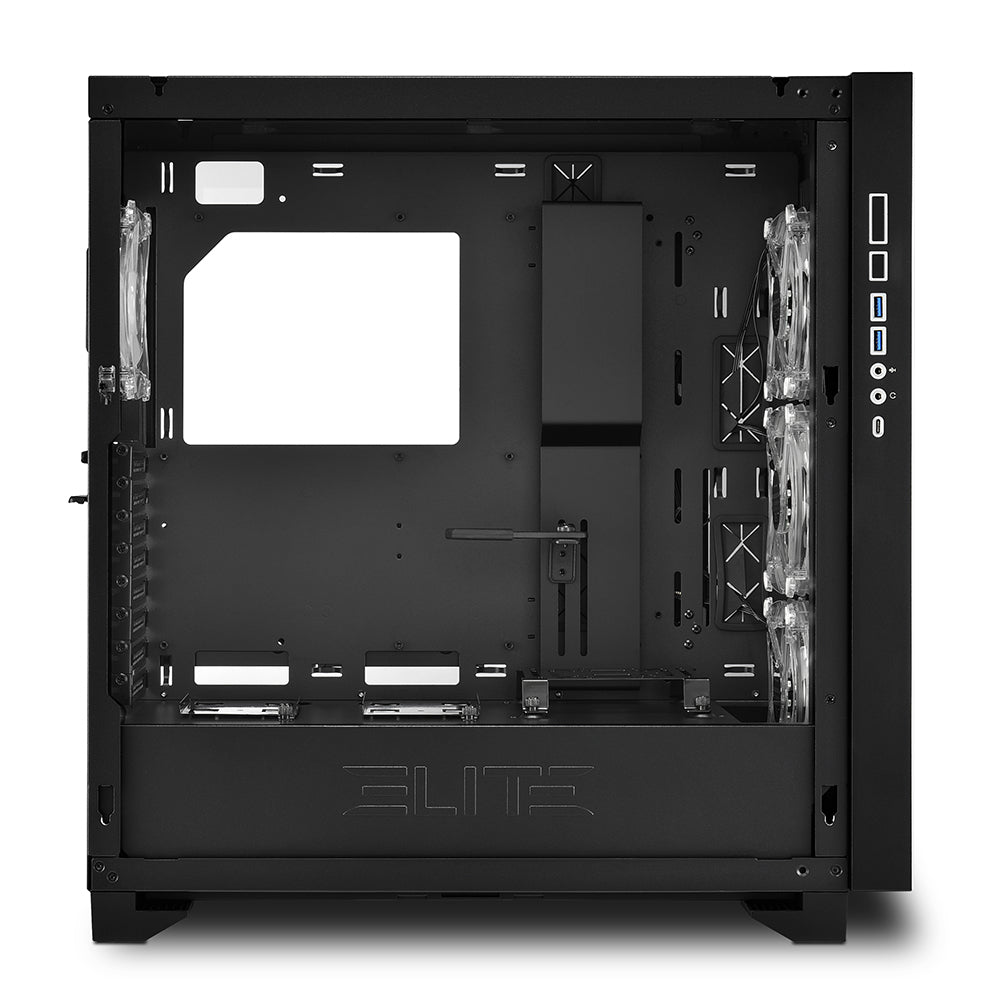 Sharkoon ELITE SHARK CA300T, big tower case (black, 2x tempered glass) Sharkoon