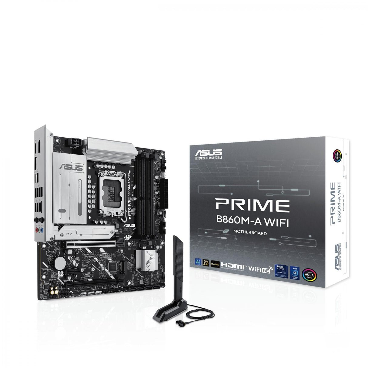 ASUS PRIME B860M-A WIFI (mATX, B860, LGA 1851, DDR5) ASUS