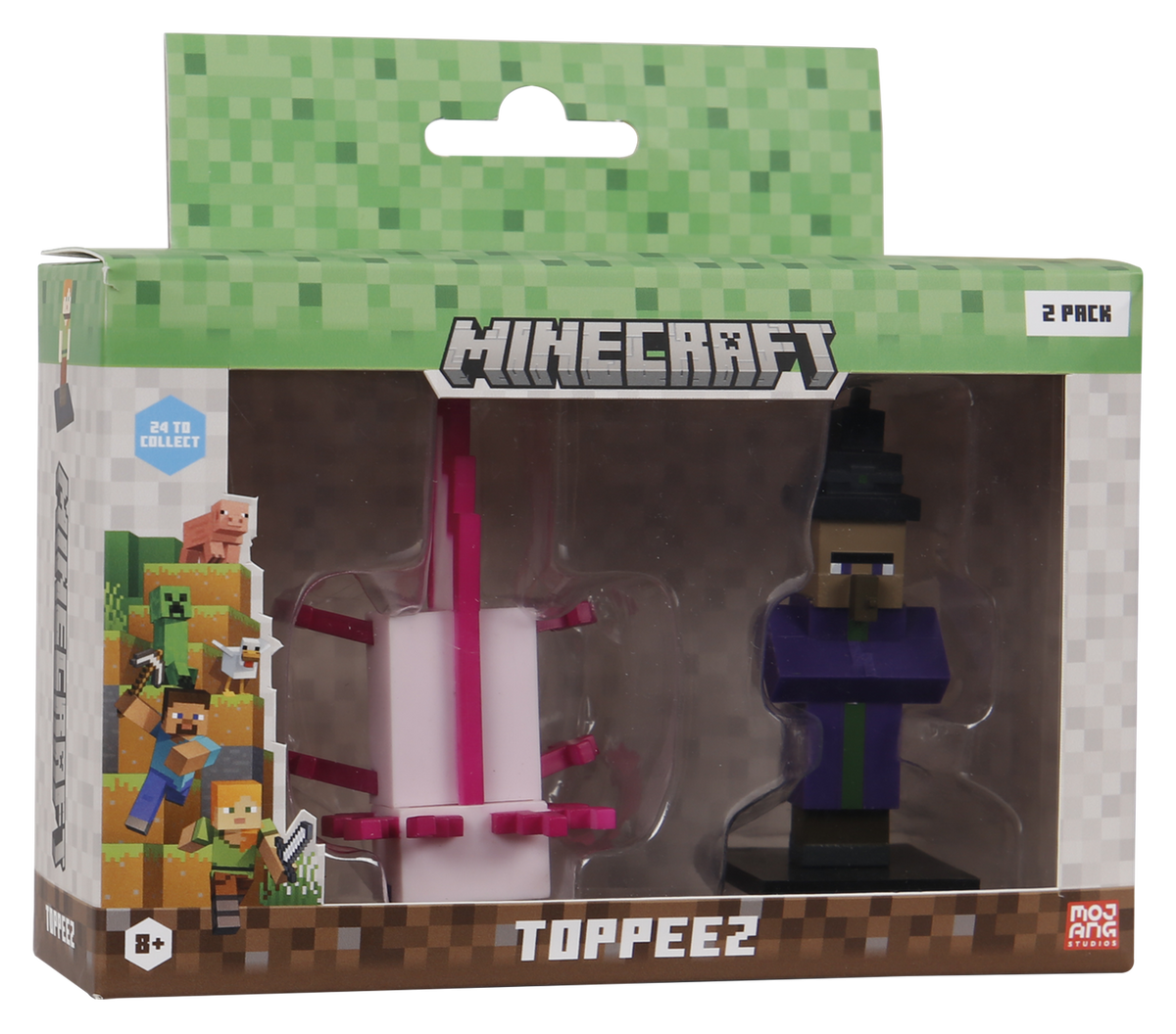 Minecraft - 3D Figure 2 pack - Axolotl & Witch