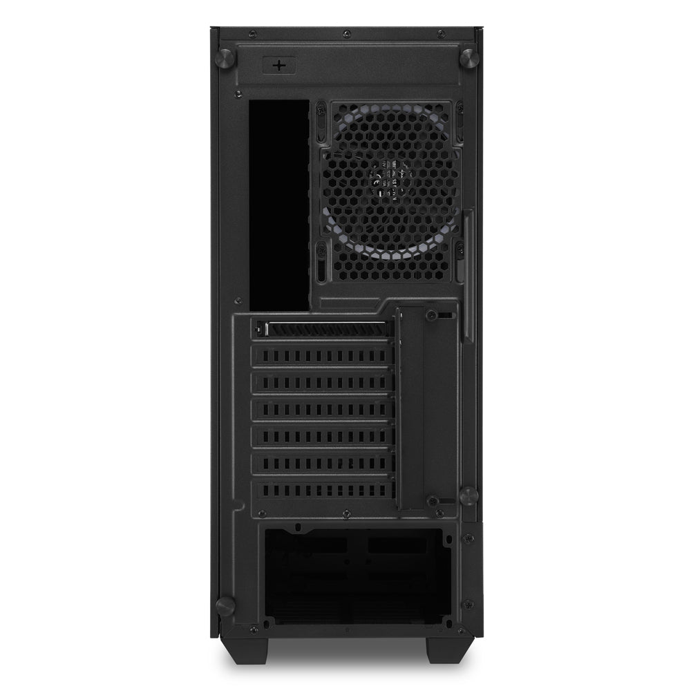 Sharkoon RGB LIT 200 tower case (black, front and side panel of tempered glass) Sharkoon