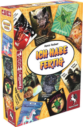 Pegasus Ich Habe Fertig Kortspil Tysk – Ich Habe Fertig-æske