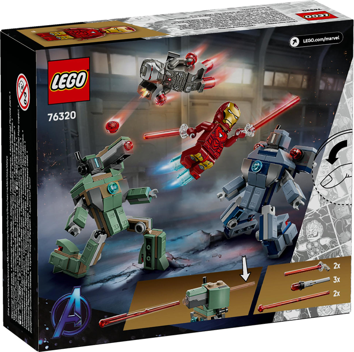 LEGO - Super Heroes - Iron Man & War Machine vs. Hammer Drones (76320) LEGO