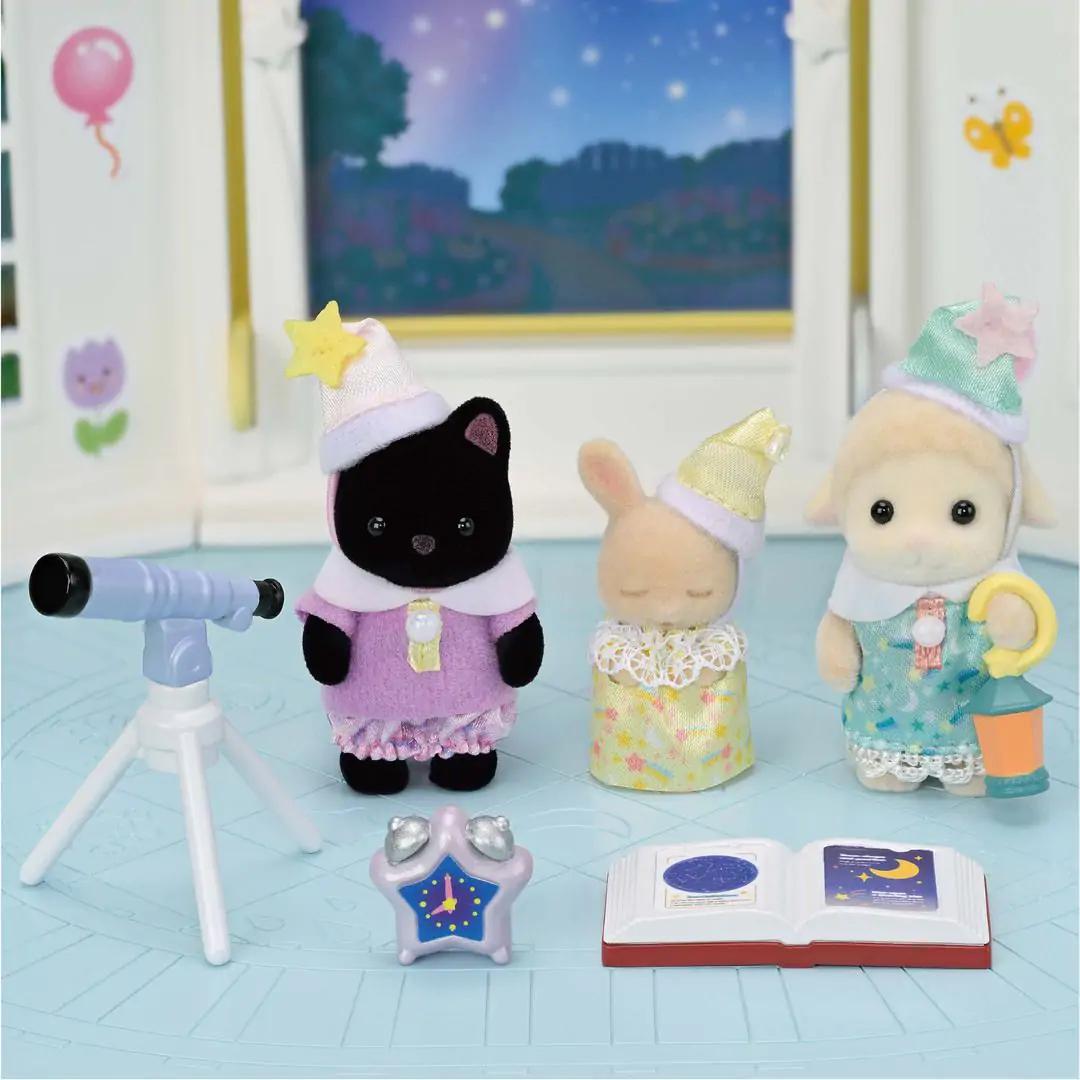 Sylvanian Families Sleepover Party – tre babyfigurer – produktbillede 7
