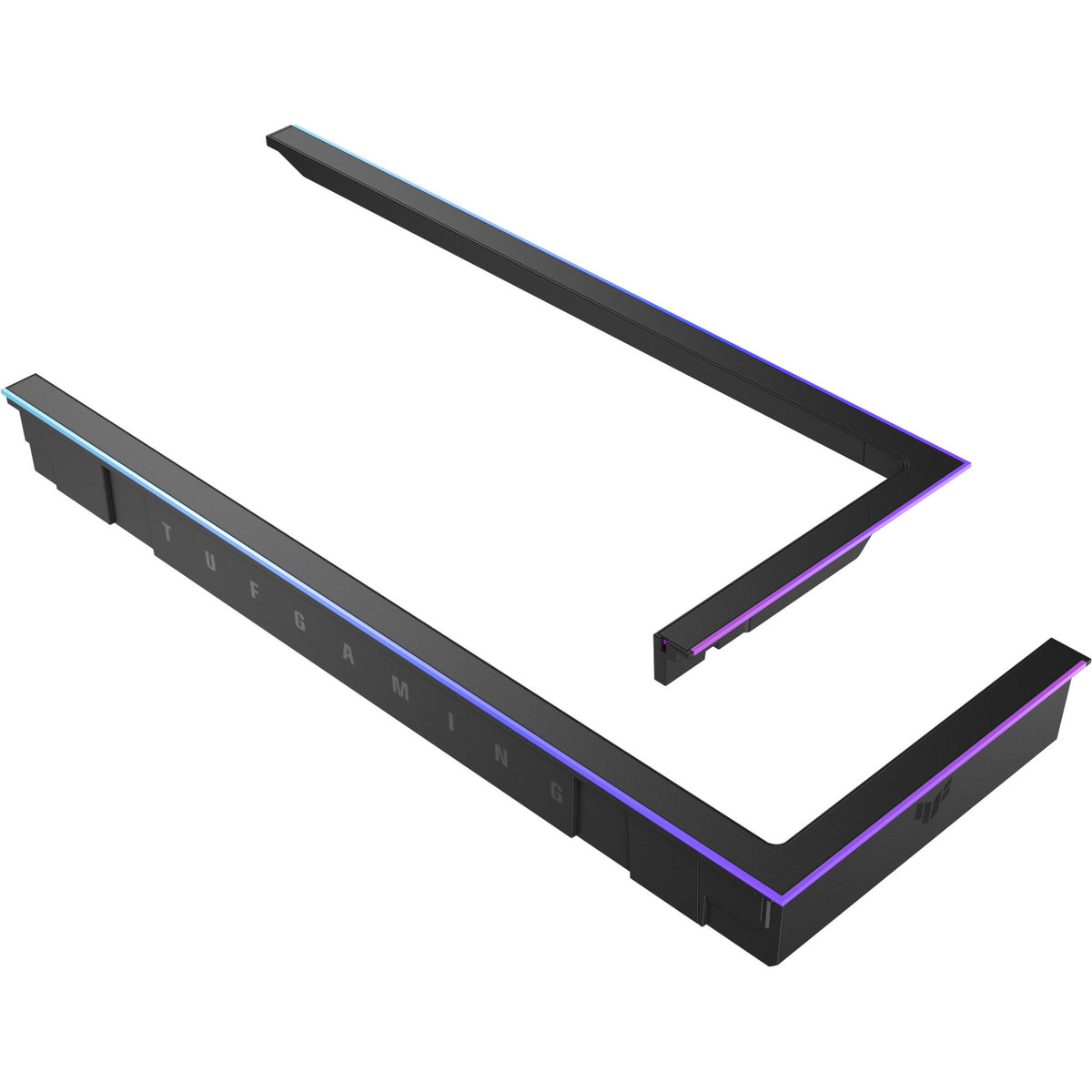 ASUS TUF Gaming GT502 Horizon – sorte vinkelformede ARGB-lysdele