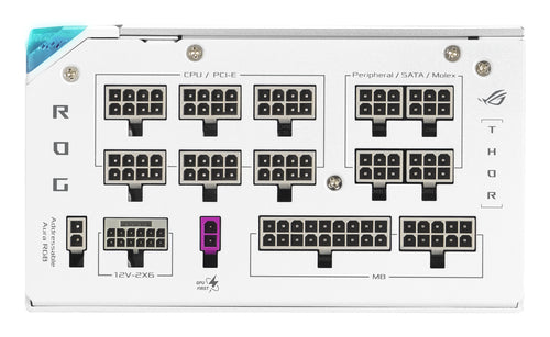 ASUS ROG Thor 1200P3 White Gaming E – 1200 W PSU – modulære stik