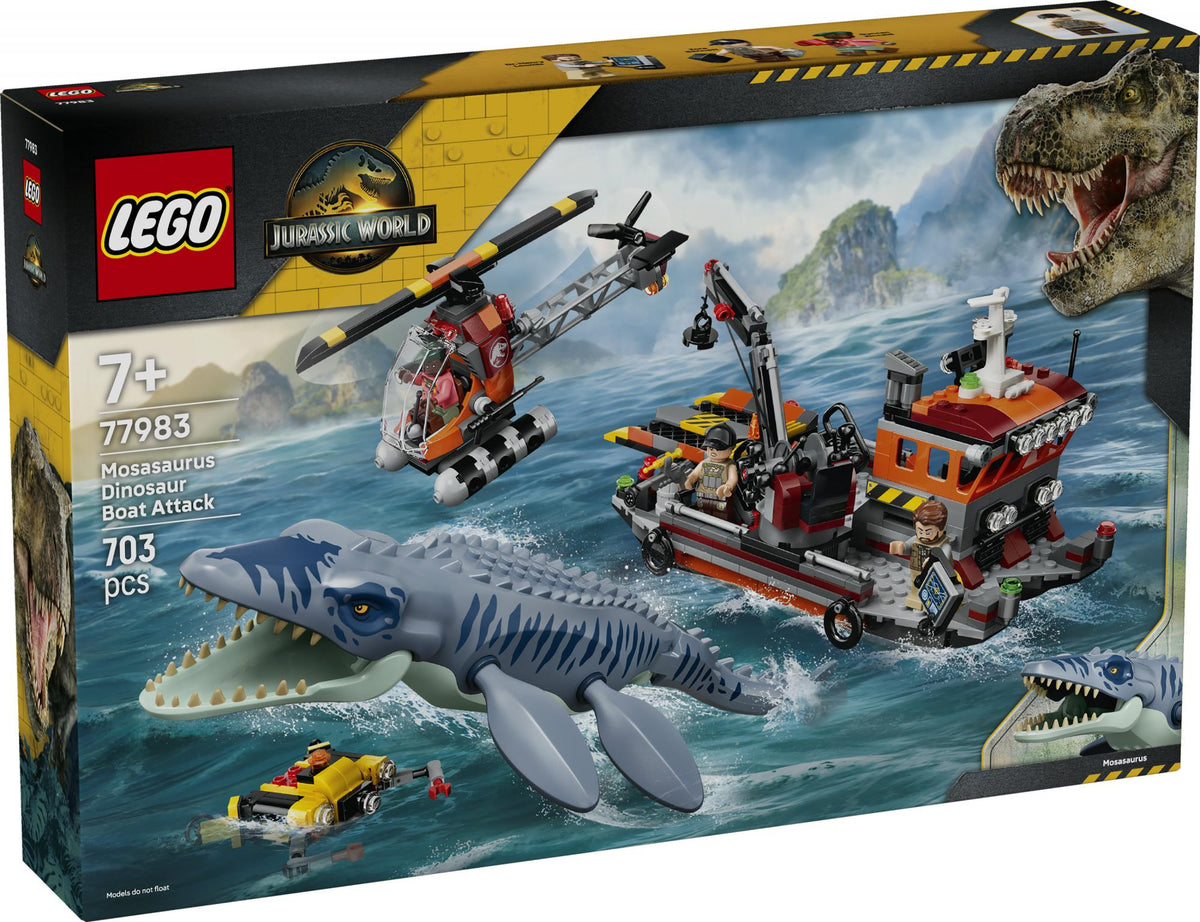 LEGO - Jurassic World - Mosasaurus Dinosaur Boat Attack (77983) LEGO