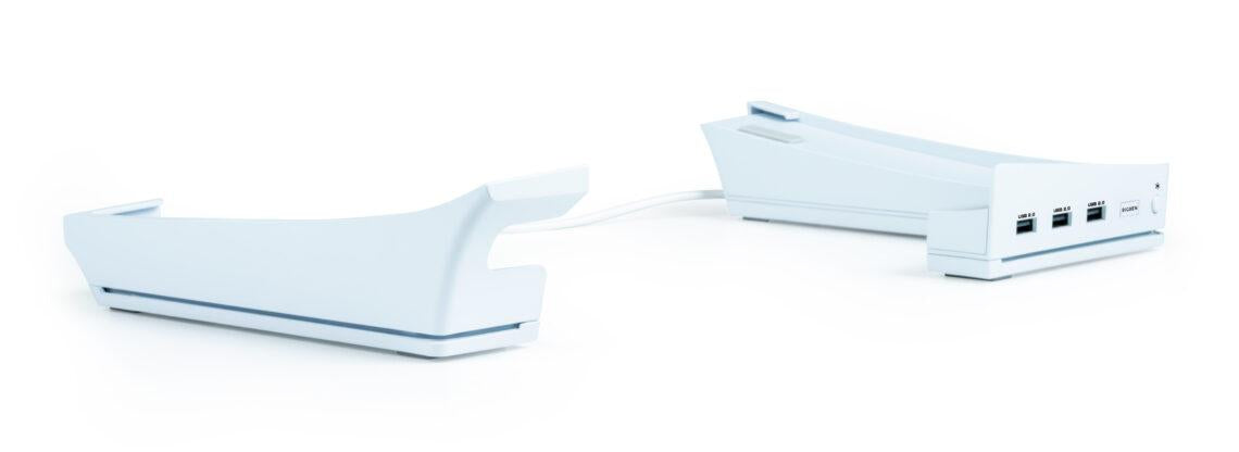 Nacon Horizontal Hub Station RGB/USB Hub, Hvid PS5 Slim