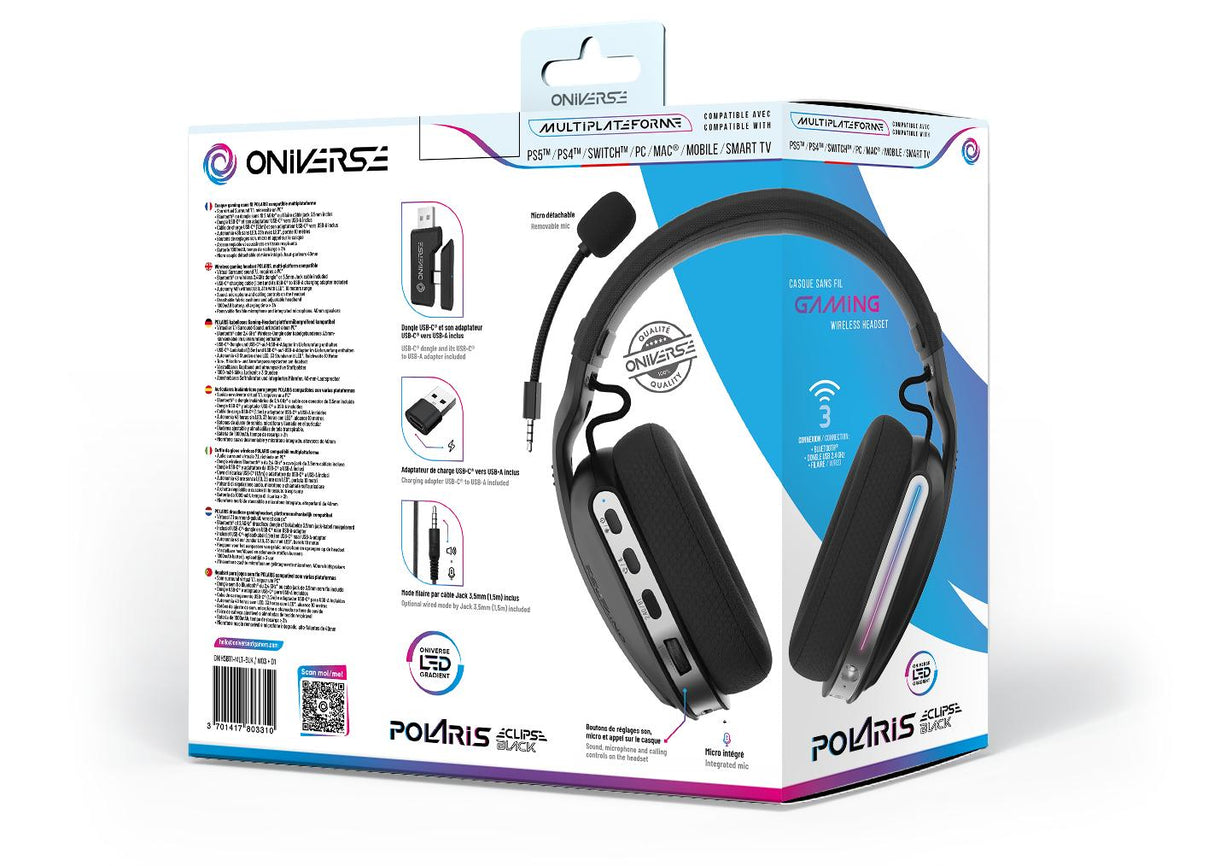 Oniverse Wireless Gaming Headset Polaris - Eclipse Black ONIVERSE