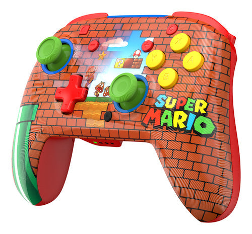 Turtle Beach Rematch Wireless – Mario Bricks Reveal – Switch – Set skråt fra venstre