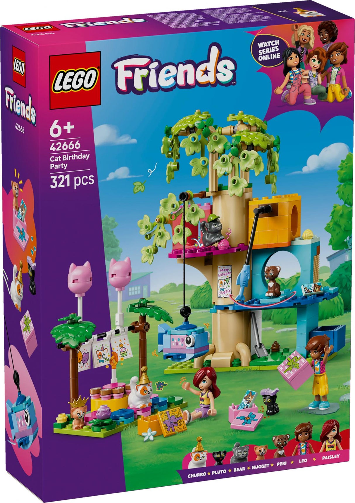 LEGO - LEGO Friends - Cat Birthday Party & Tree House (42666) LEGO