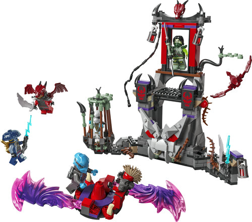 LEGO NINJAGO 71841 – Dragonisk stormlandsby – bygget stormlandsby med spinner og figurer