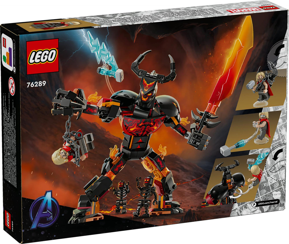 LEGO - Super Heroes - Thor vs. Surtur Construction Figure (76289.) LEGO