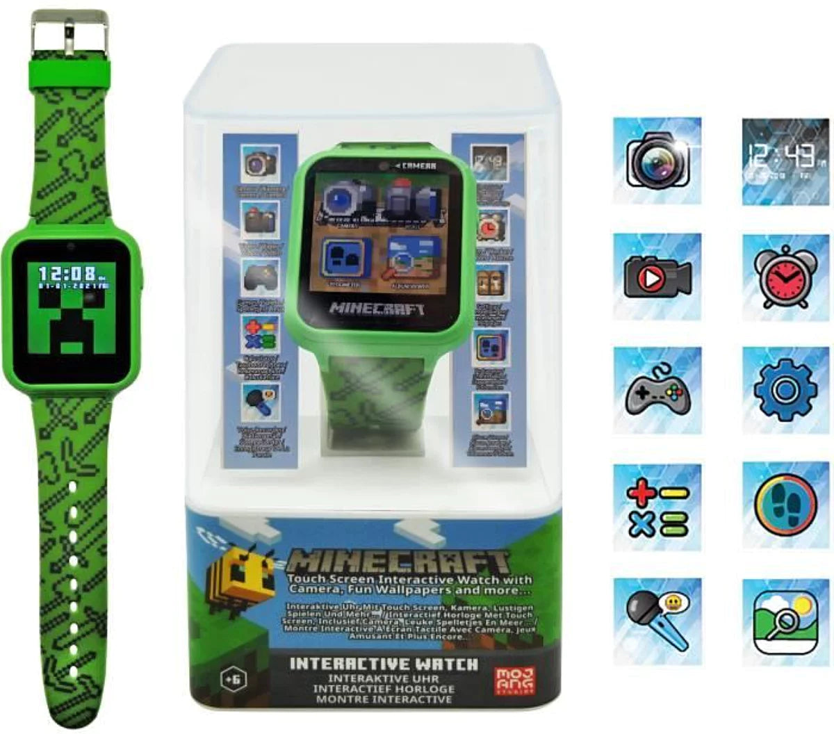 Minecraft Smartwatch med Touchscreen Mojang
