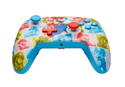 PowerA Enhanced Wired Switch Mario Hero Reel – Controller set fra kanten