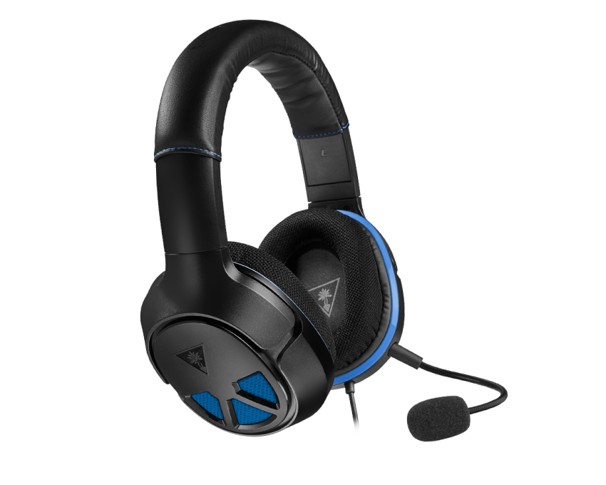 Turtle Beach Recon 150 – gamingheadset, sort/blå – Sort headset med blå detaljer