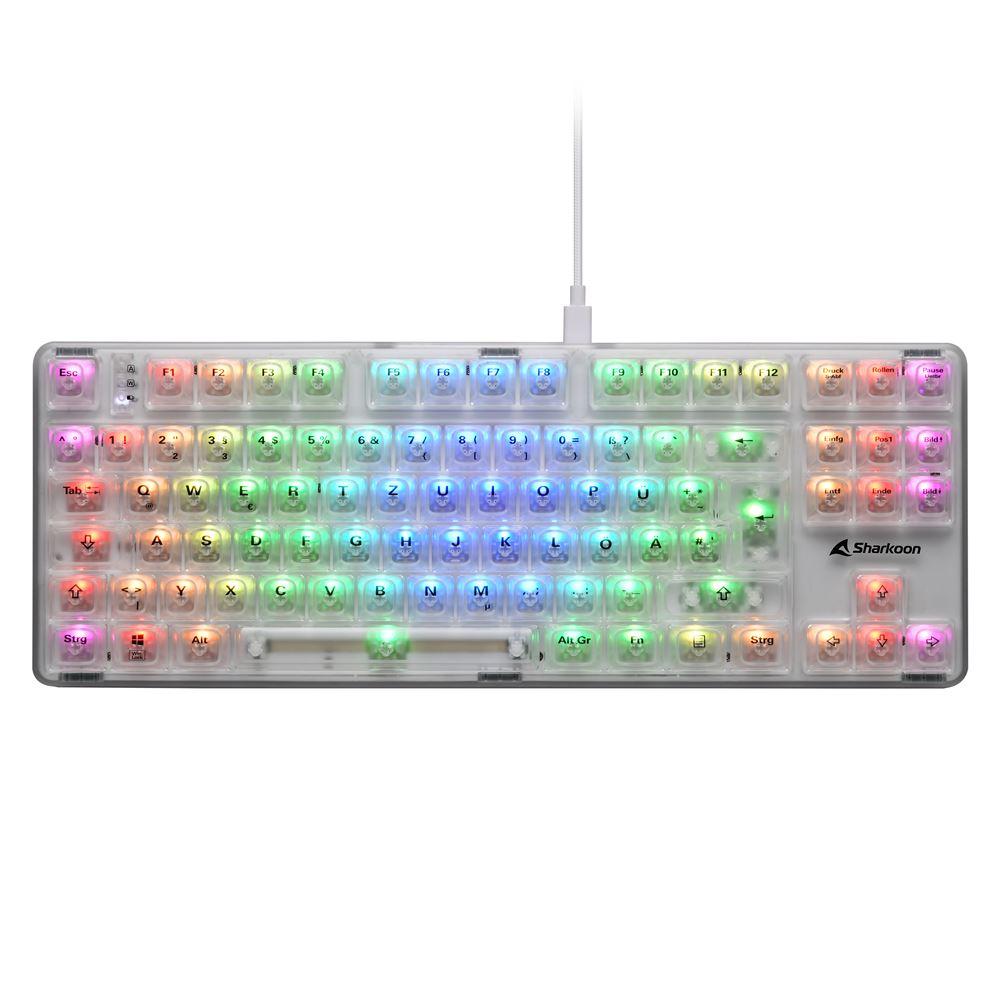 Sharkoon Crystal Shark (white, DE layout, KTT) Sharkoon