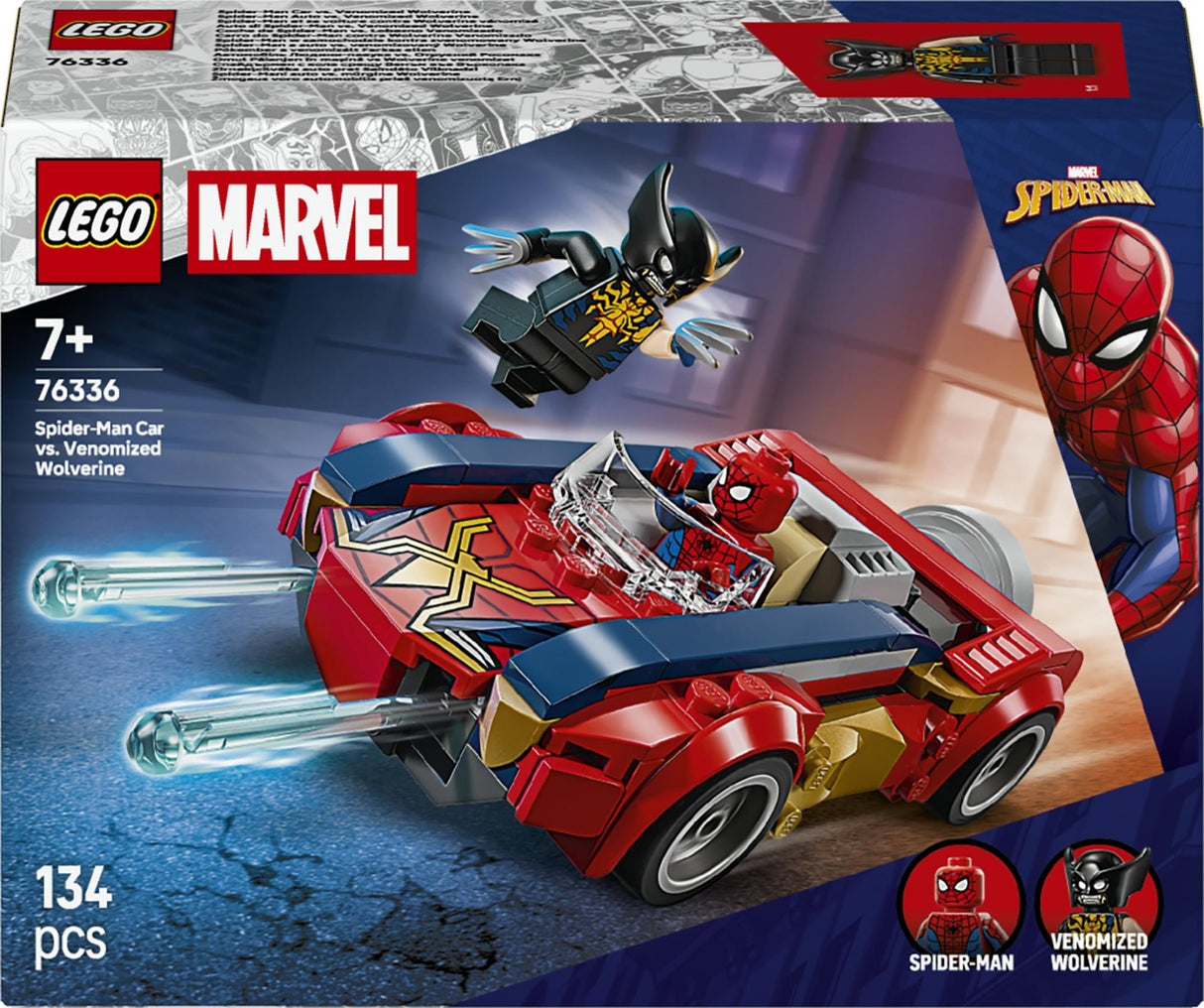 LEGO - Super Heroes - Spider-Man Car vs. Venomized Wolverine (76336) LEGO