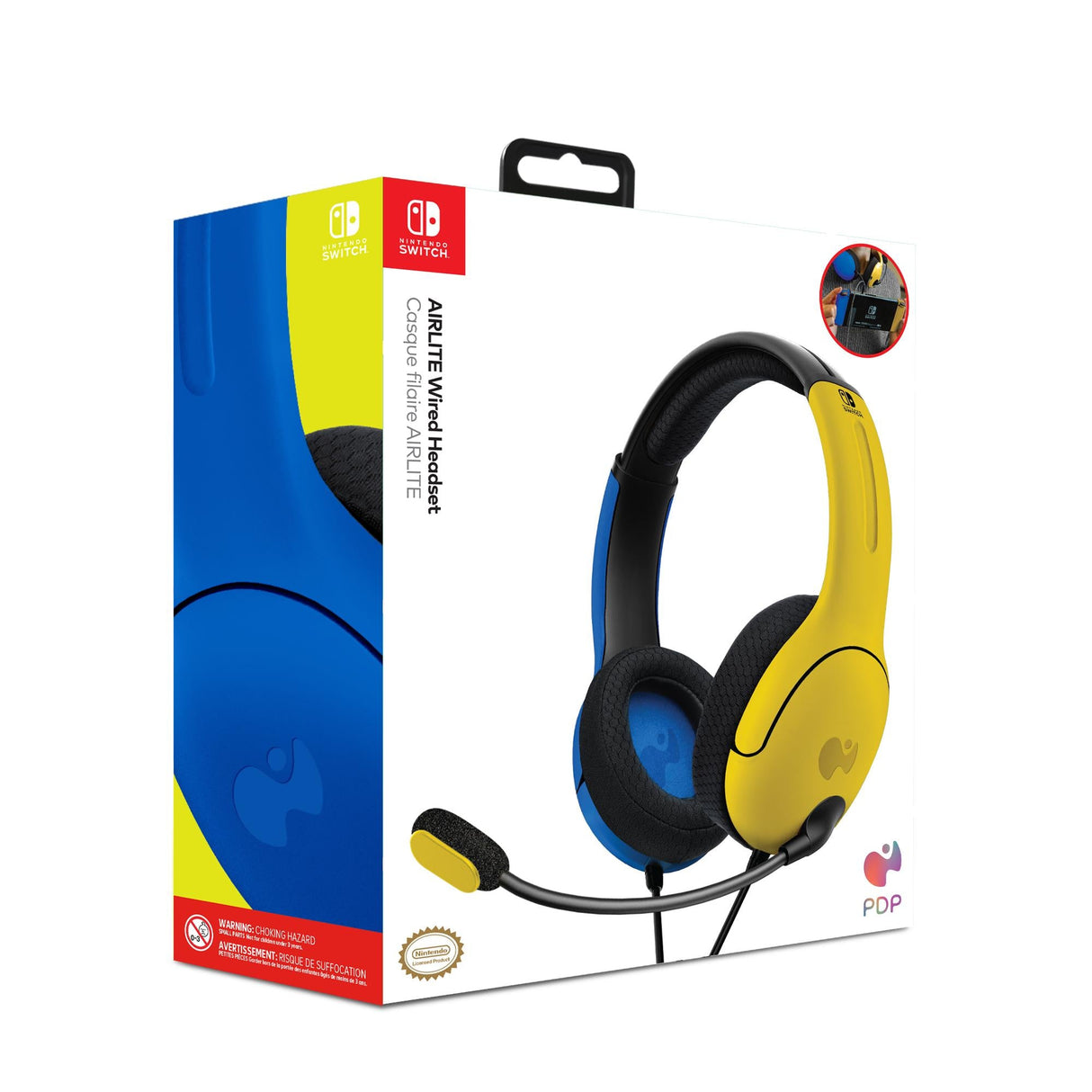 PDP Nintendo Switch Wired Headset LVL40 Yellow/Blue PDP