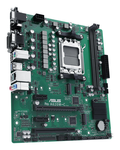 ASUS PRO A620M-C-CSM – bundkort set skråt fra højre
