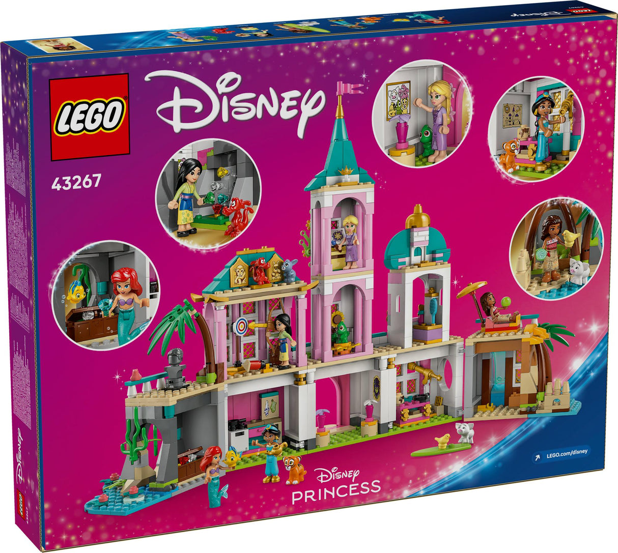LEGO 43267 Disney Princess Castle with Pets, Construction Toy LEGO