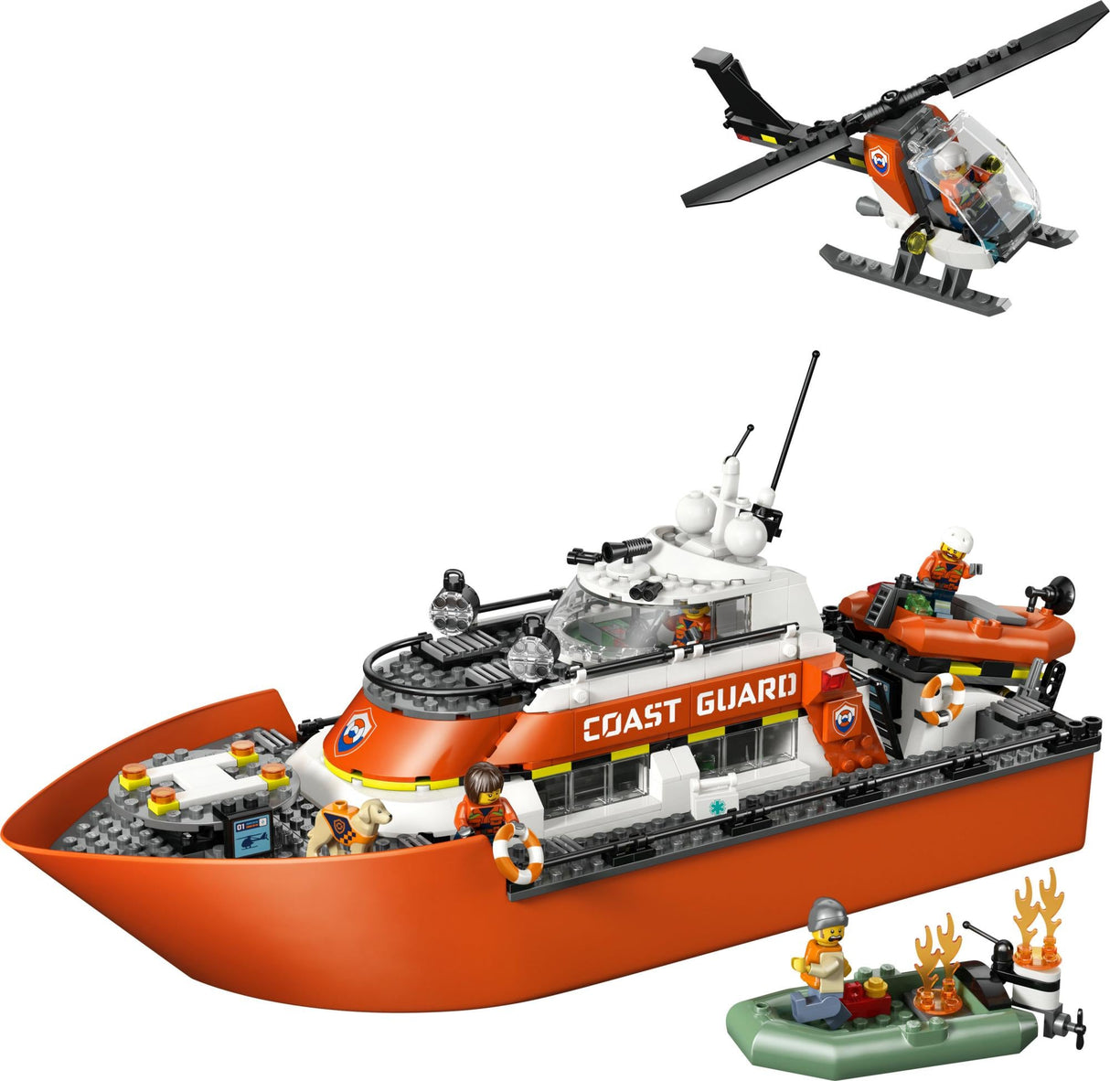 LEGO - LEGO City - Coast Guard Rescue Boat & Helicopter (60504) LEGO