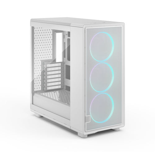 Midi Epoch XL White TG RGB Clear tint Fractal design