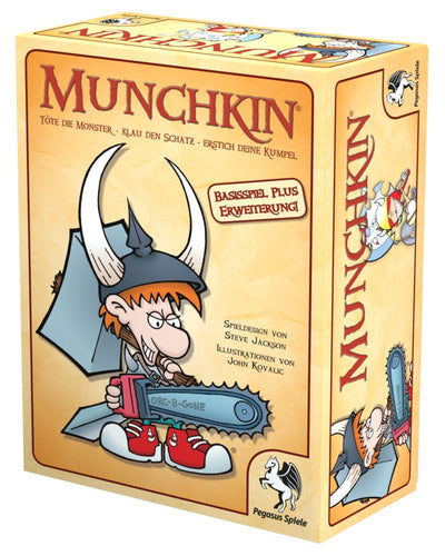 Pegasus Munchkin 1+2 Kortspil Tysk – Æske set skråt