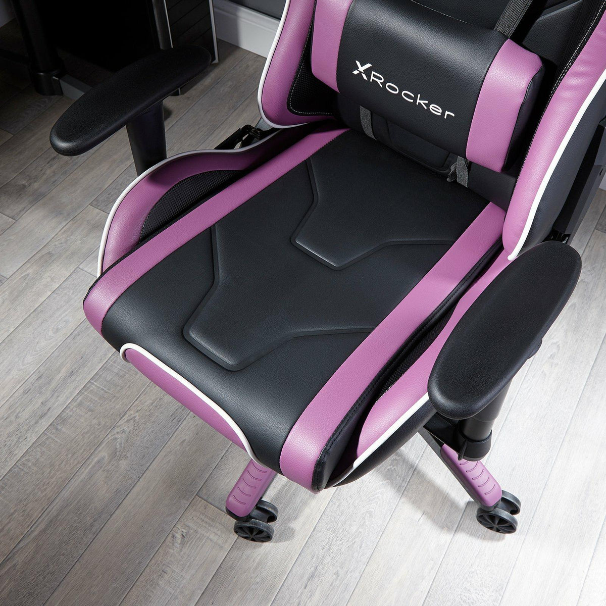 X Rocker PURPLE Agility Sport Esport Gaming Chair X-Rocker