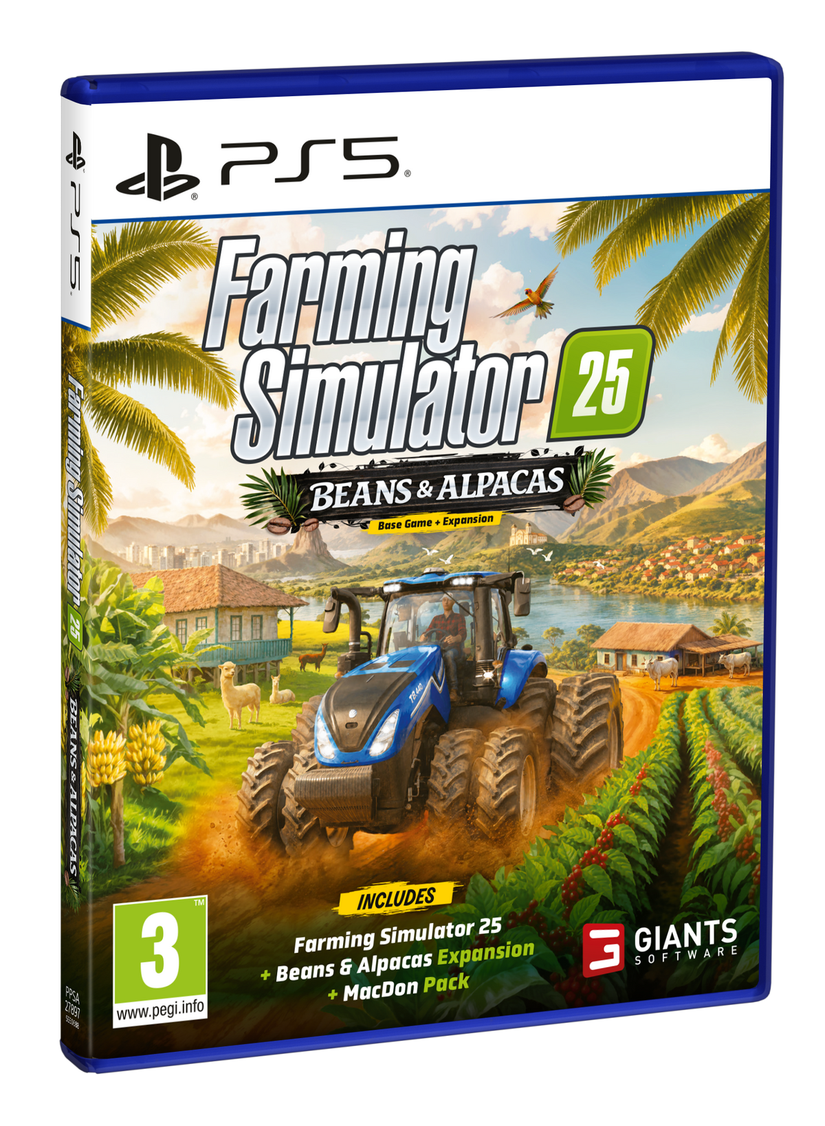 Farming Simulator 25 - Beans & Alpacas Edition – PlayStation 5 – spilomslag