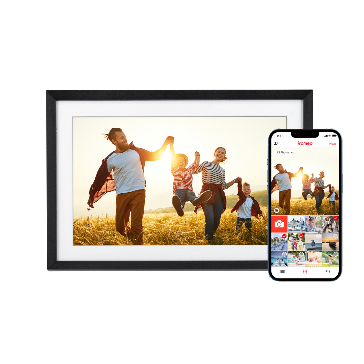 Rollei Smart Frame WiFi 107 – 10,1″ digital fotoramme, sort – produktbillede