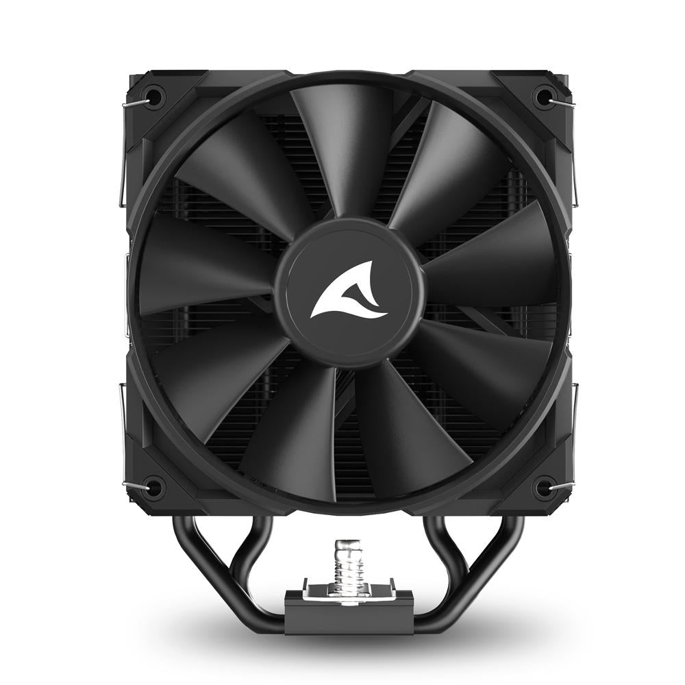 Sharkoon A40 Black 220W TDP 4-Heatpipe 120mm PWM FDB CPU Air Cooler Sharkoon