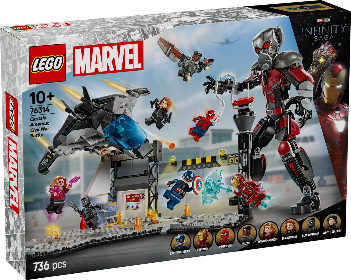 LEGO 76314 Marvel Super Heroes Captain America: Civil War Action Duel LEGO