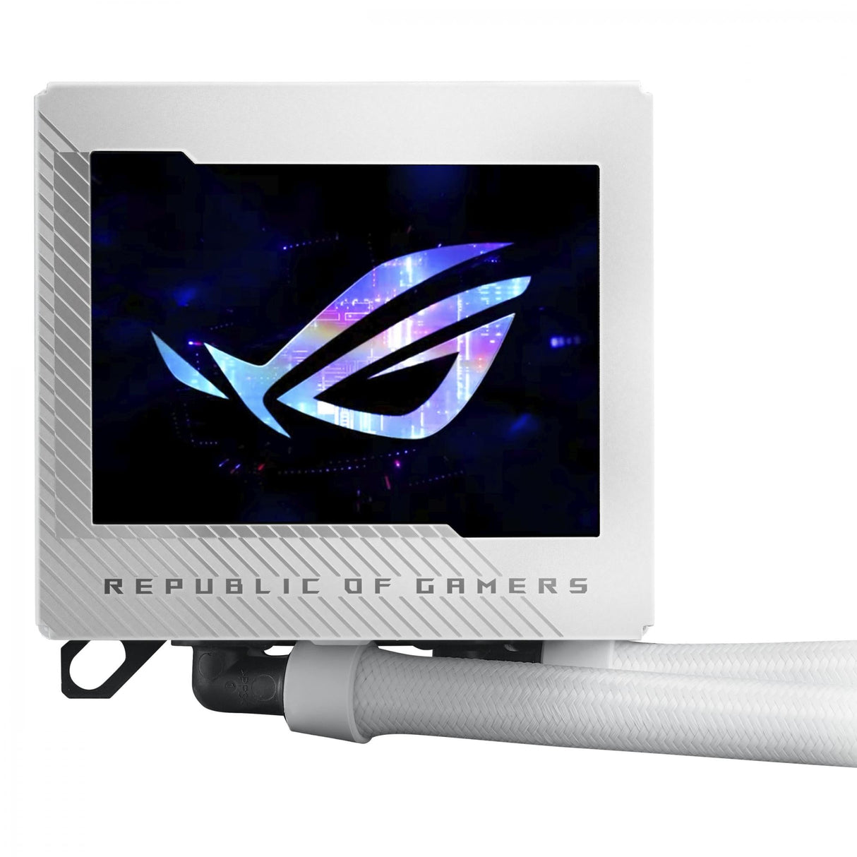 ASUS ROG RYUJIN III 240 ARGB WHITE Ed. AiO Liquid Cooler w. 3.5" LCD, 2x120mm ROG ARGB Magnetic Daisy-chainable Fans 2200 RPM PWM ASUS