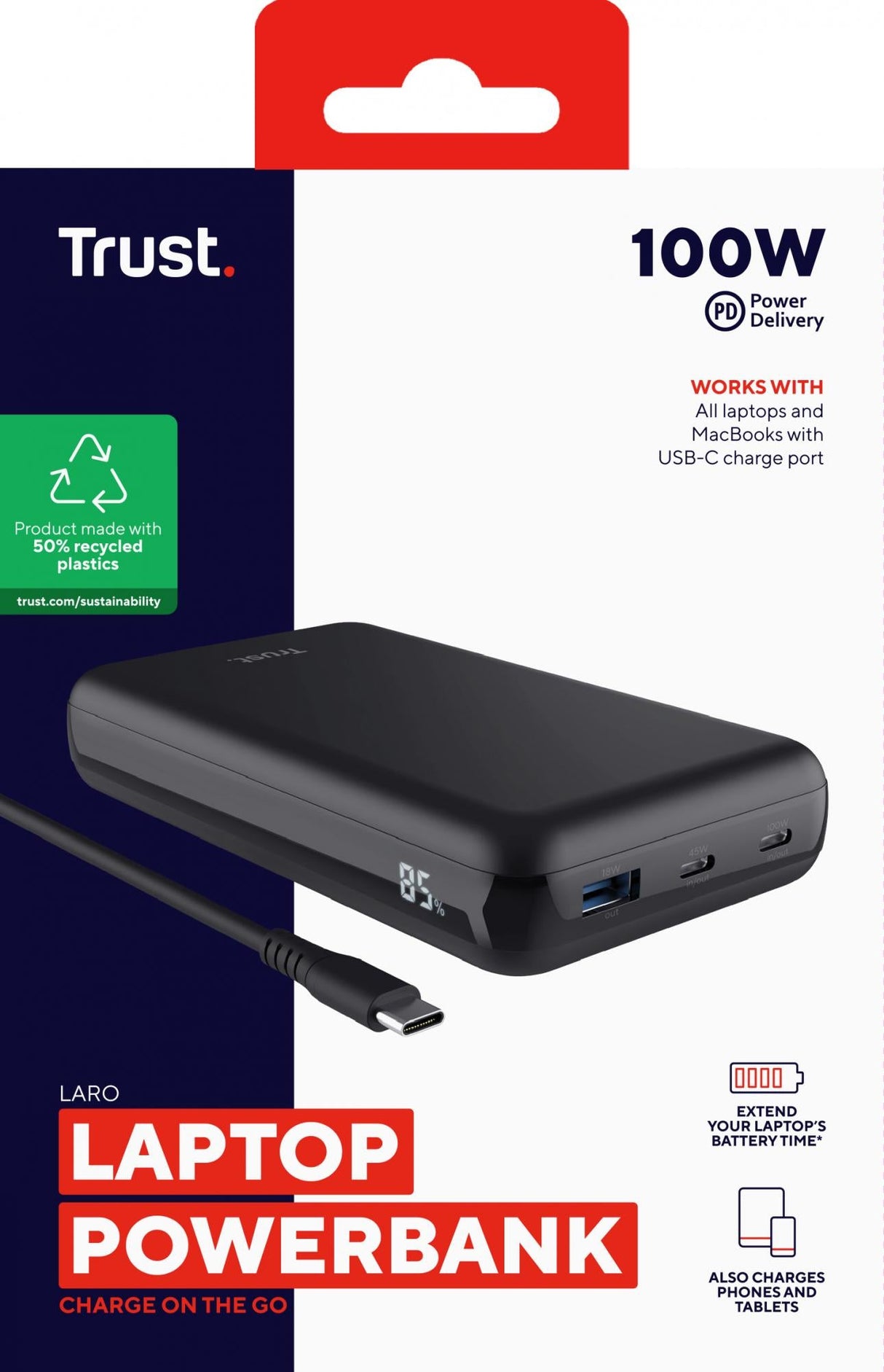 TRUST LARO 100W LAPTOP POWERBANK TRUST
