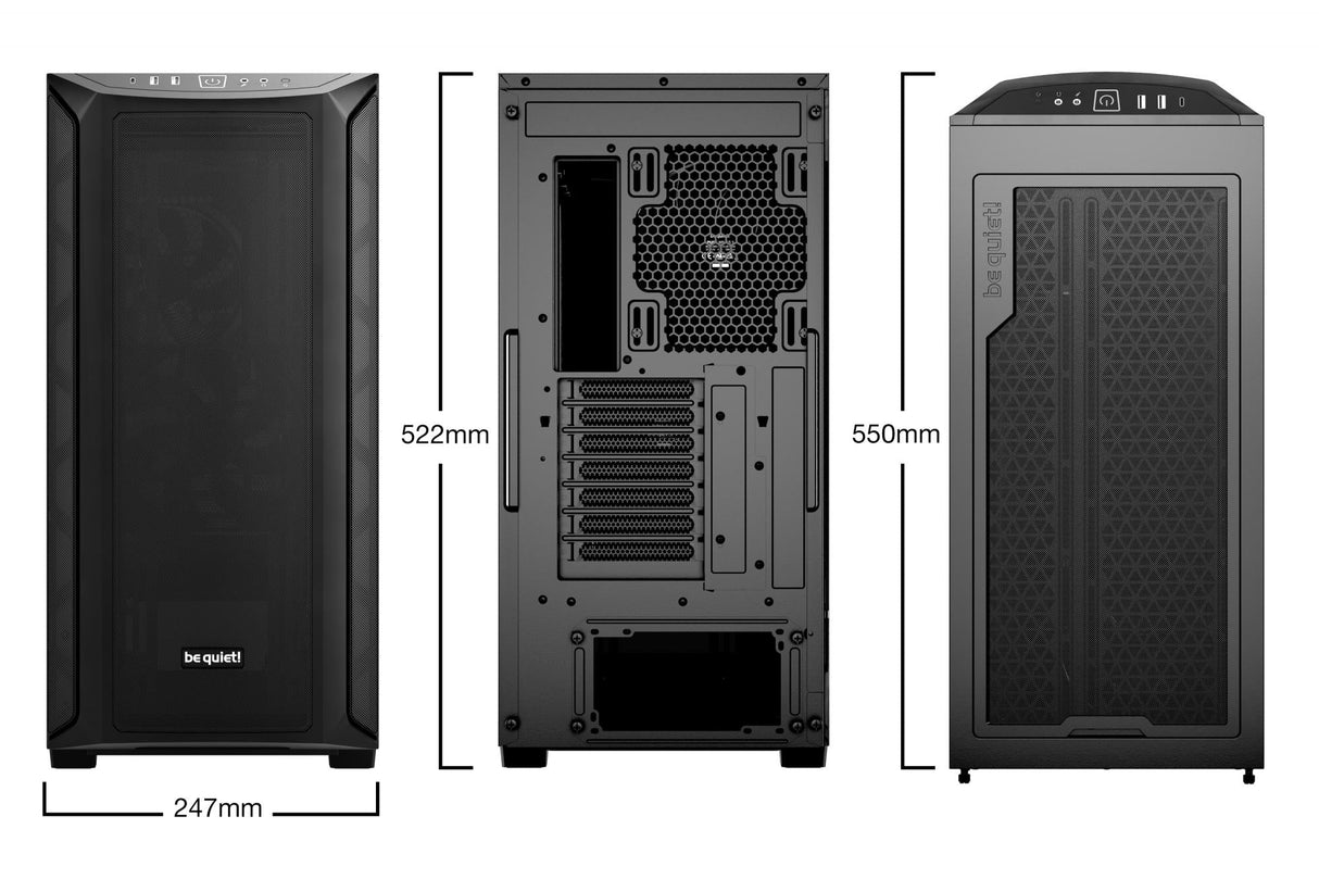 be quiet! SHADOW BASE 800, tower case (black, tempered glass) Be quiet