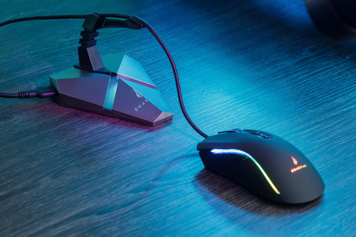 SUREFIRE - Hawk Claw Gamingmus med 7 knappar RGB