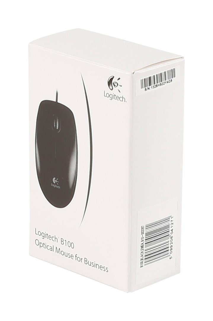 Logitech - B100 800dpi Optical High Quality Wired USB Mouse Logitech