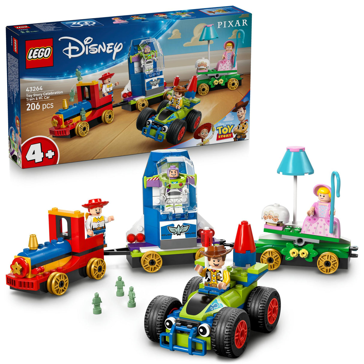LEGO 43264 Disney Pixar Party Train and the RC Car from Toy Story LEGO