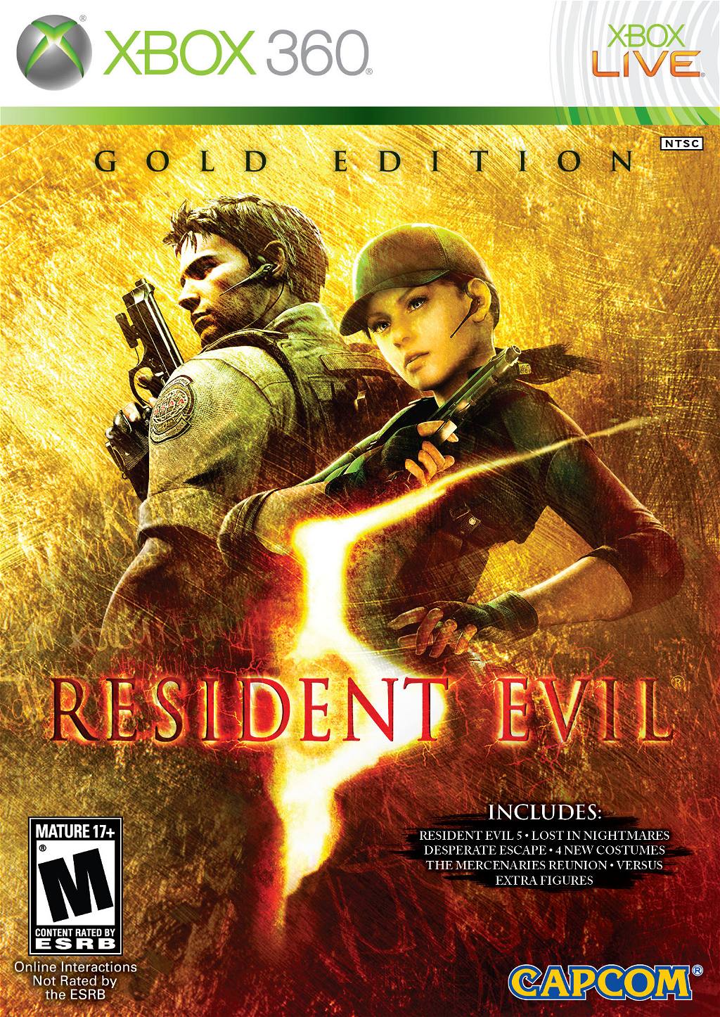 Resident Evil 5 – Gold Edition – import – Xbox 360 – spilomslag