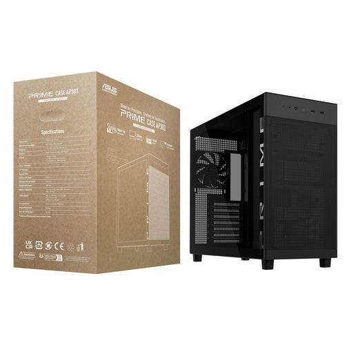 ASUS PRIME AP303 TG – kabinet – Sort