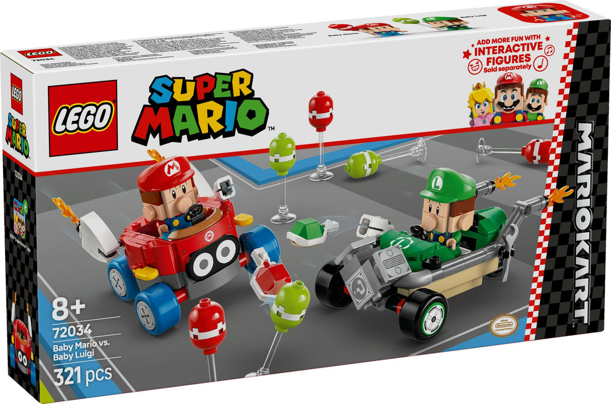 LEGO 72034 Super Mario - Mario Kart: Baby Mario vs. Baby Luigi LEGO