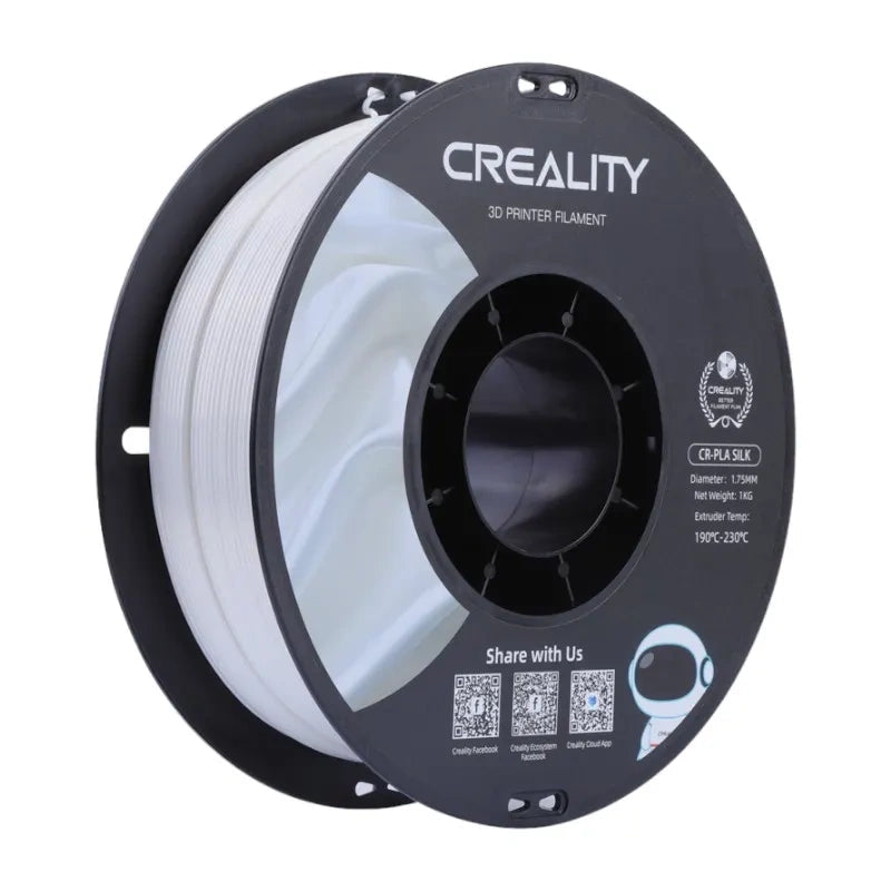 Creality CR-Silk PLA filament – hvid, 1 kg
