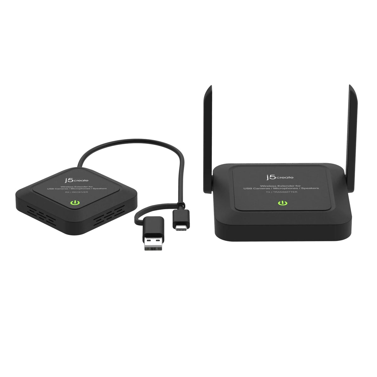J5 WIRELESS EXTENDER FOR USB CAMERAS, MICROPHONES & SPEAKERS J5