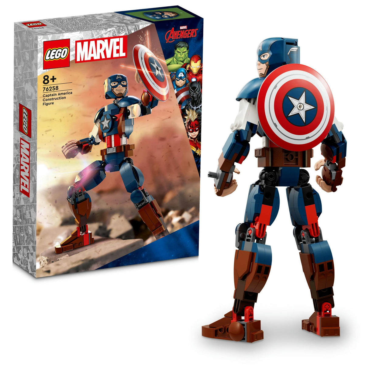 LEGO 76258 Marvel Super Heroes Captain America Buildable Figure Construction Toy LEGO