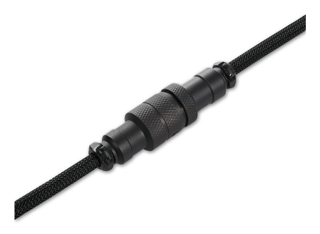 Sharkoon SKILLER SGK50 Black 1.85m USB-C to USB-A Braided Coiled Aviator Keyboard Cable Sharkoon