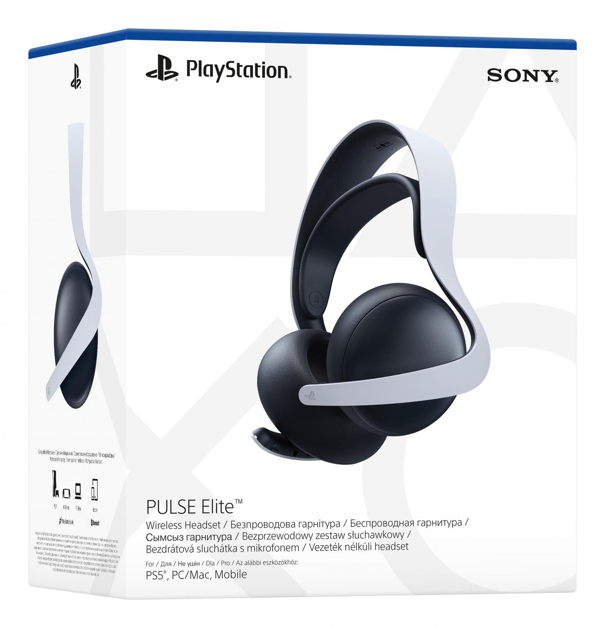 Sony PULSE Elite – trådløst gaming-headset – sort, hvid – produktdetalje 5