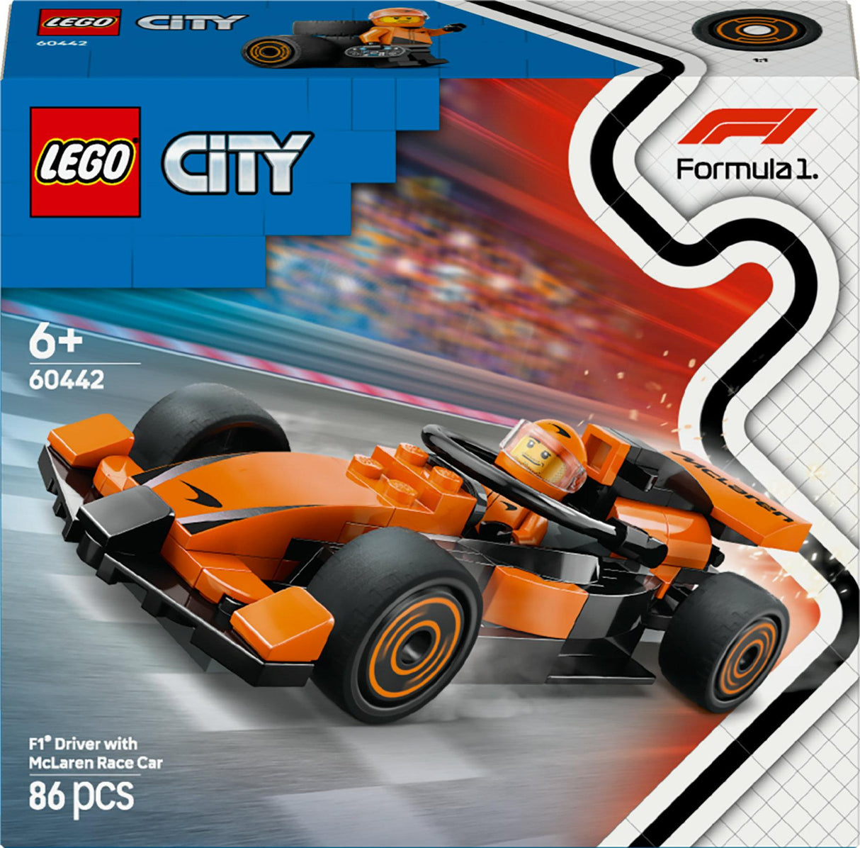 LEGO 60442 City F1 Racer with McLaren Racing Car LEGO