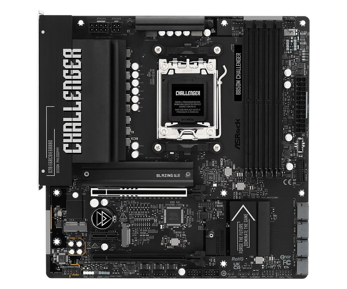 ASRock B850M Challenger bundkort - AM5, DDR5 - produktbillede