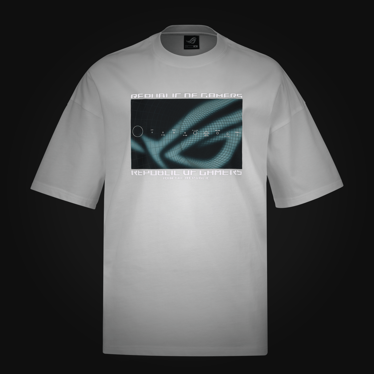 ASUS ROG COSMIC WAVE T-shirt - Normal passform - Vit